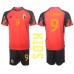 Belgien Romelu Lukaku #9 Replika Babykläder Hemma matchkläder barn VM 2022 Korta ärmar (+ Korta byxor)
